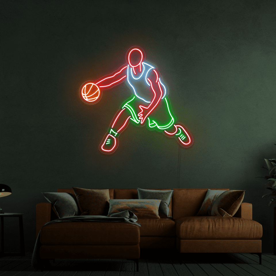 BASKETBALL PLAYER LED NEON SIGN