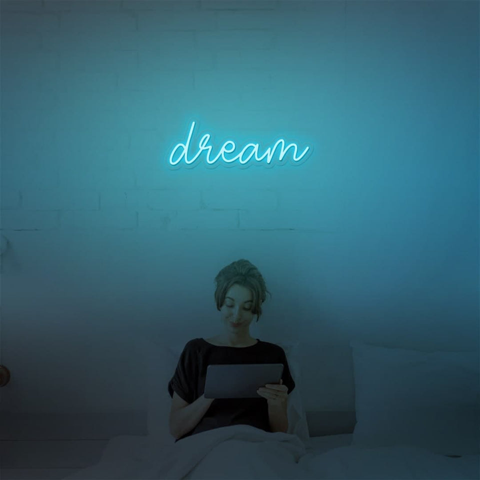DREAM ICE BLUE COLOR NEON SIGN