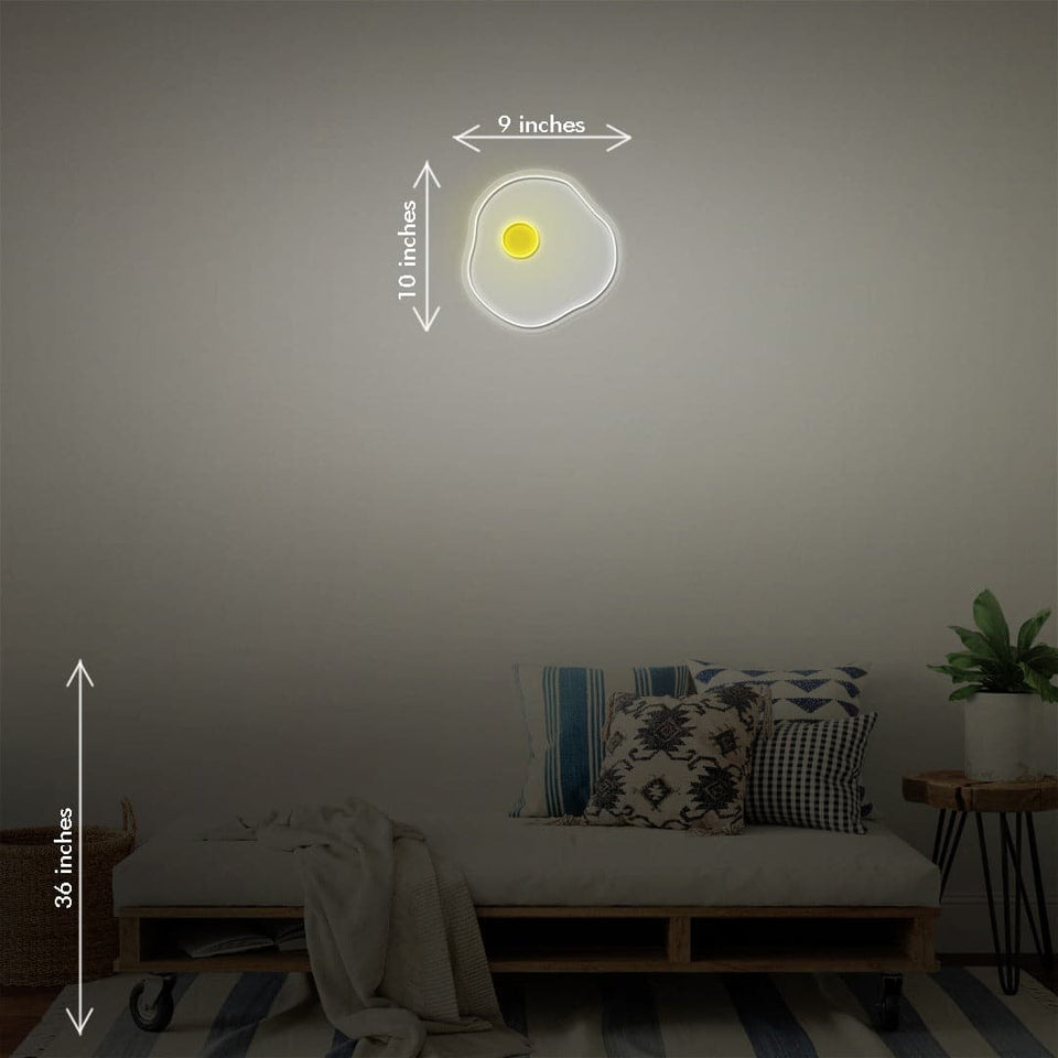 Egg' is a 10 inch LED Neon Sign by Katie Zamprioli