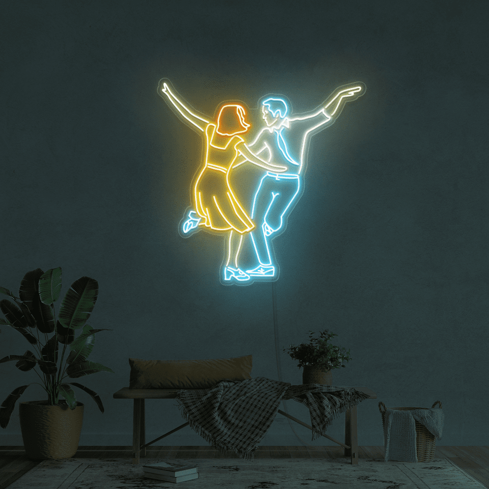 MEN AND WOMAN DANCING LED NEON SIGN