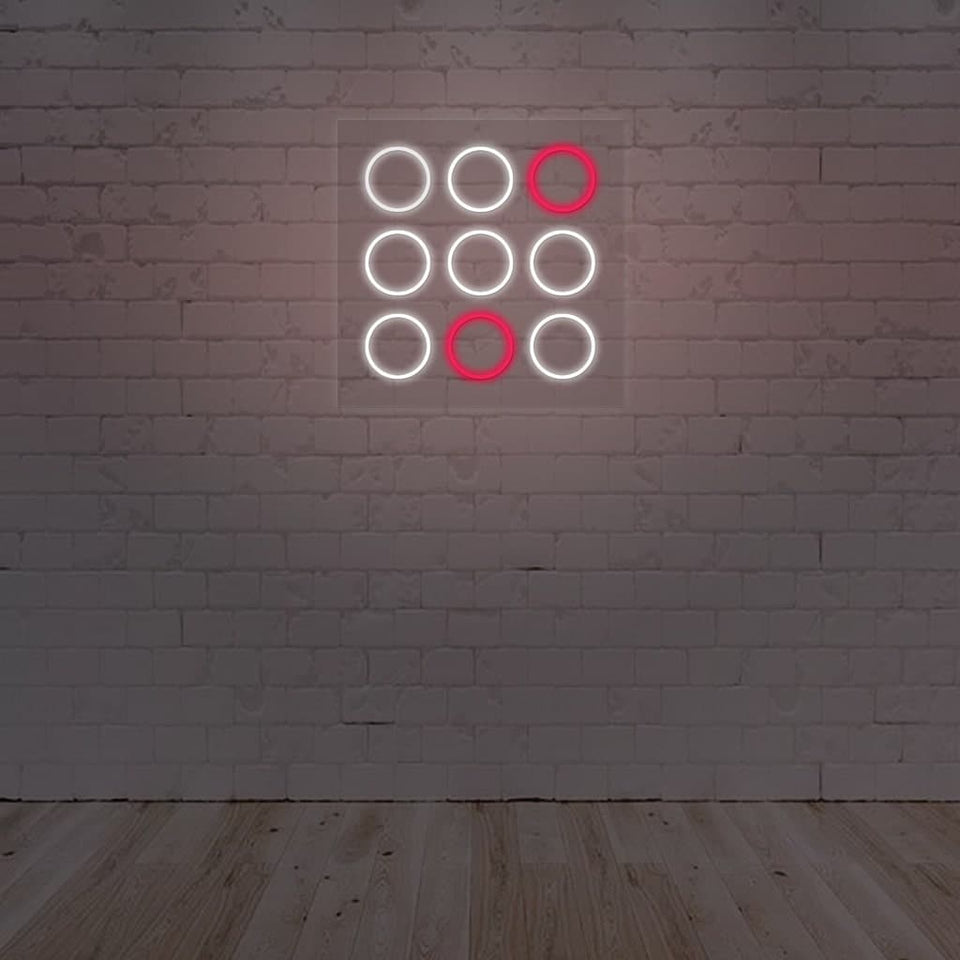 Nine Dots LED Neon Sign