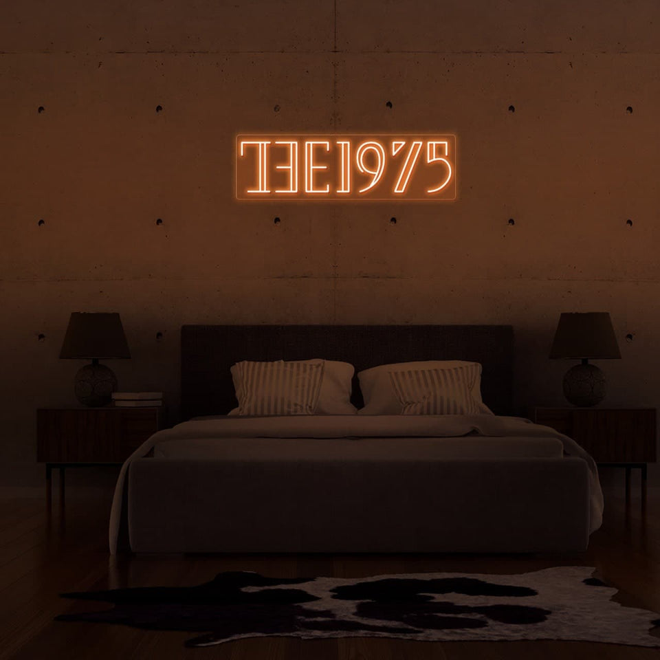 THE 1975 ORANGE COLOR LED NEON SIGN