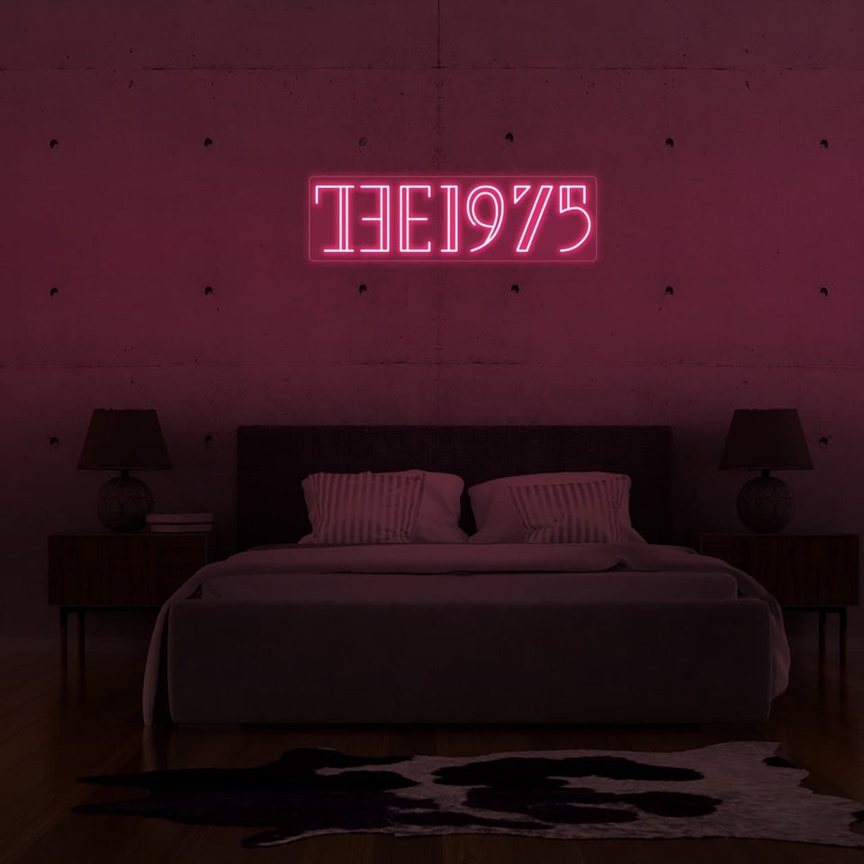 THE 1975 PINK COLOR LED NEON SIGN