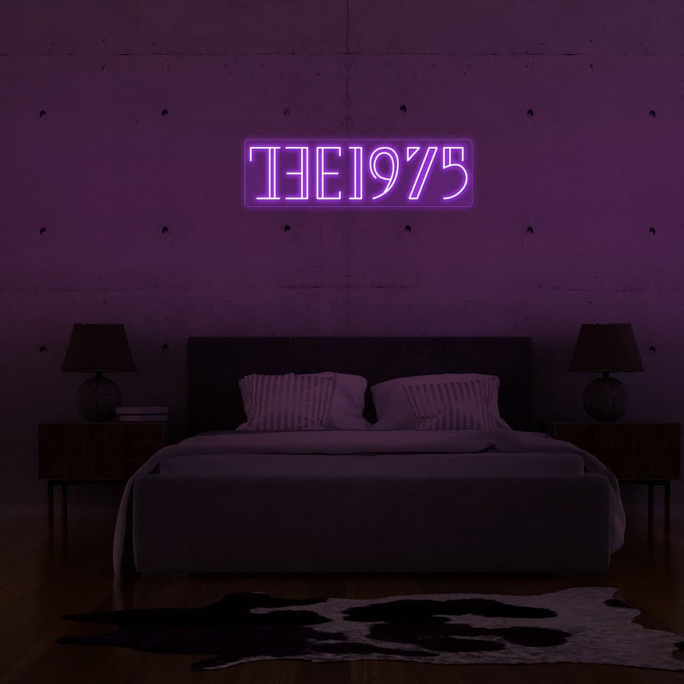 THE 1975 PURPLE COLOR LED NEON SIGN