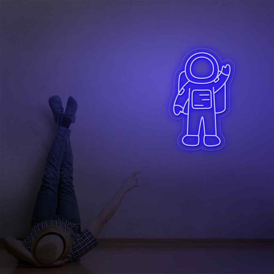 Astronaut neon sign