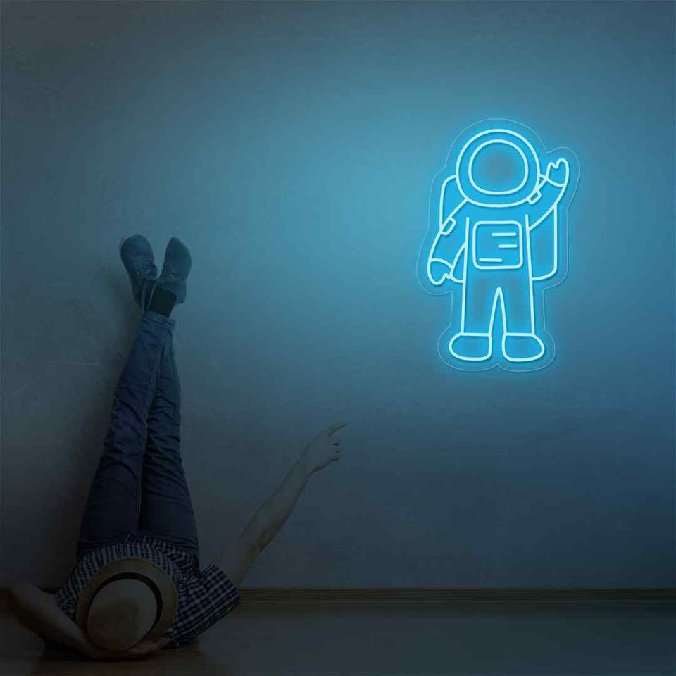 Astronaut neon sign