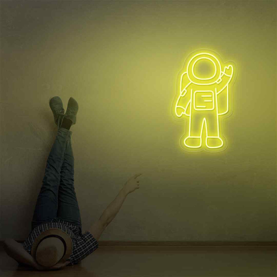 Astronaut neon sign