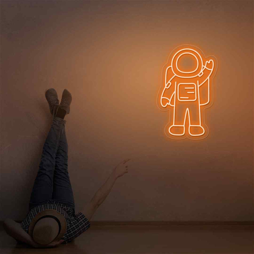 Astronaut neon sign