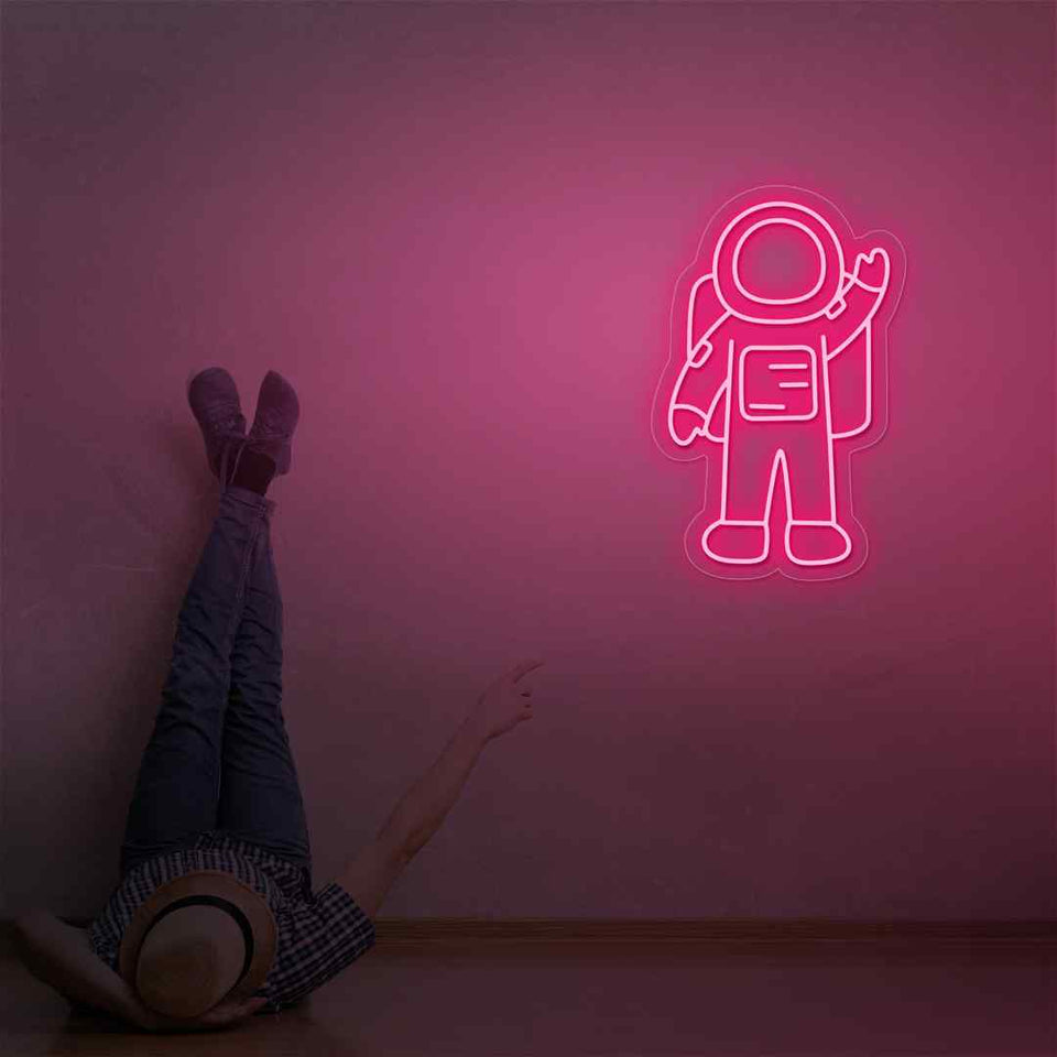 Astronaut neon sign