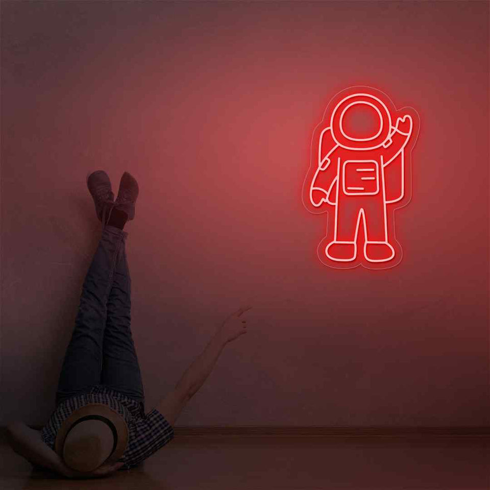 Astronaut neon sign