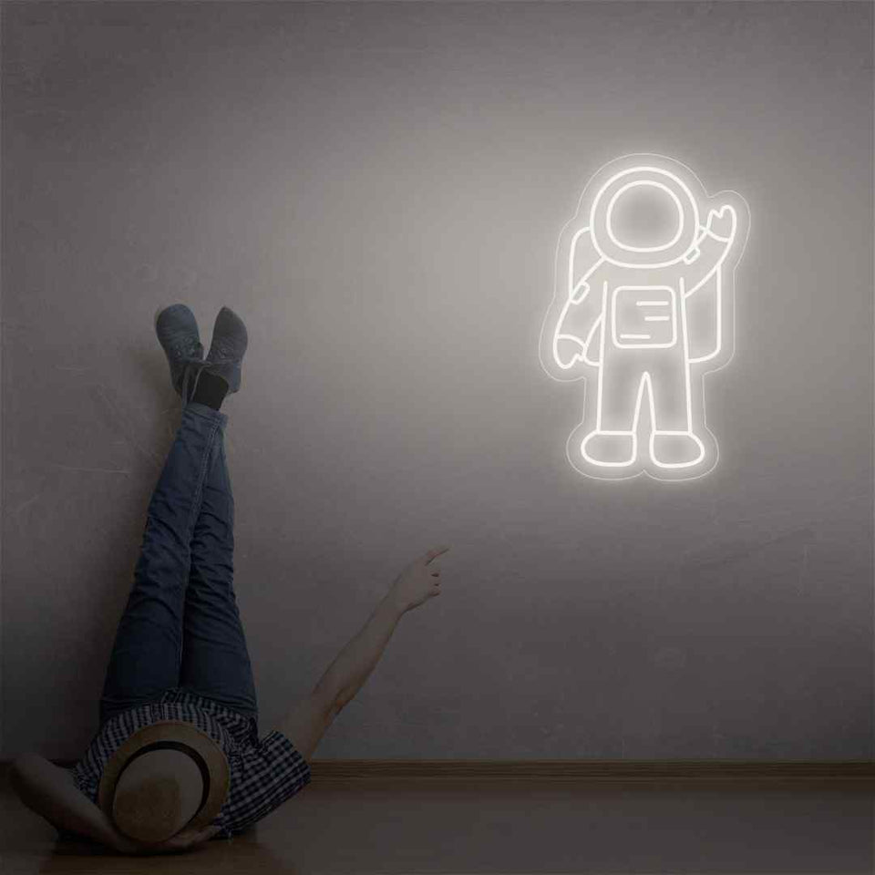Astronaut neon sign