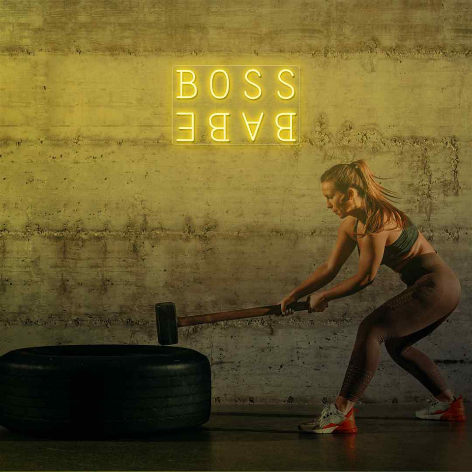 Boss babe neon sign