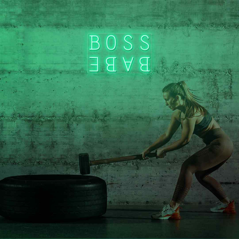 Boss babe neon sign