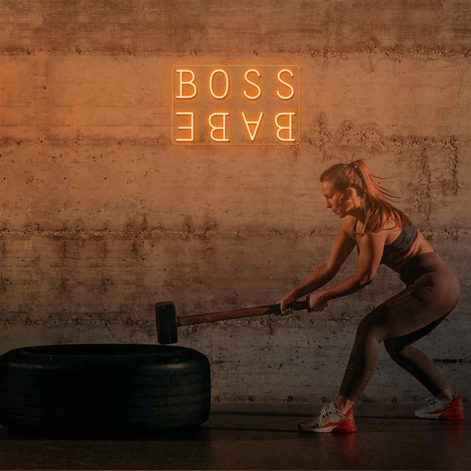 Boss babe neon sign