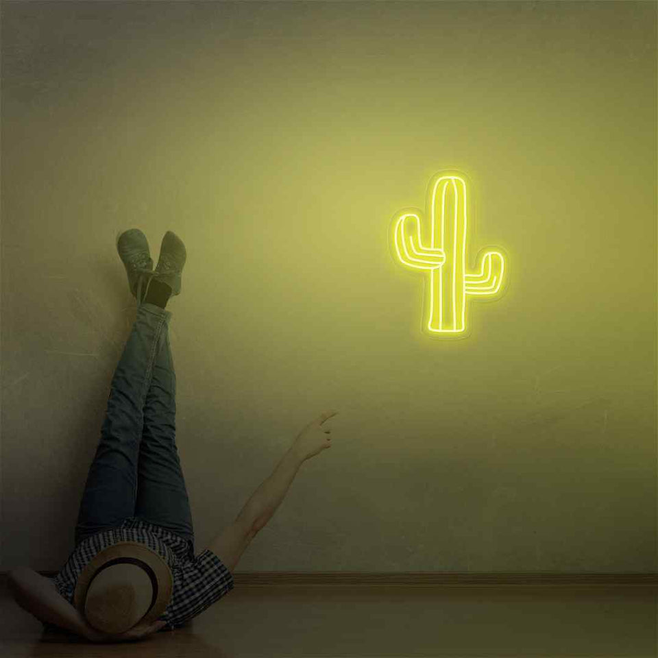 Cactus neon sign