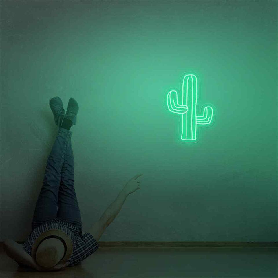 Cactus neon sign