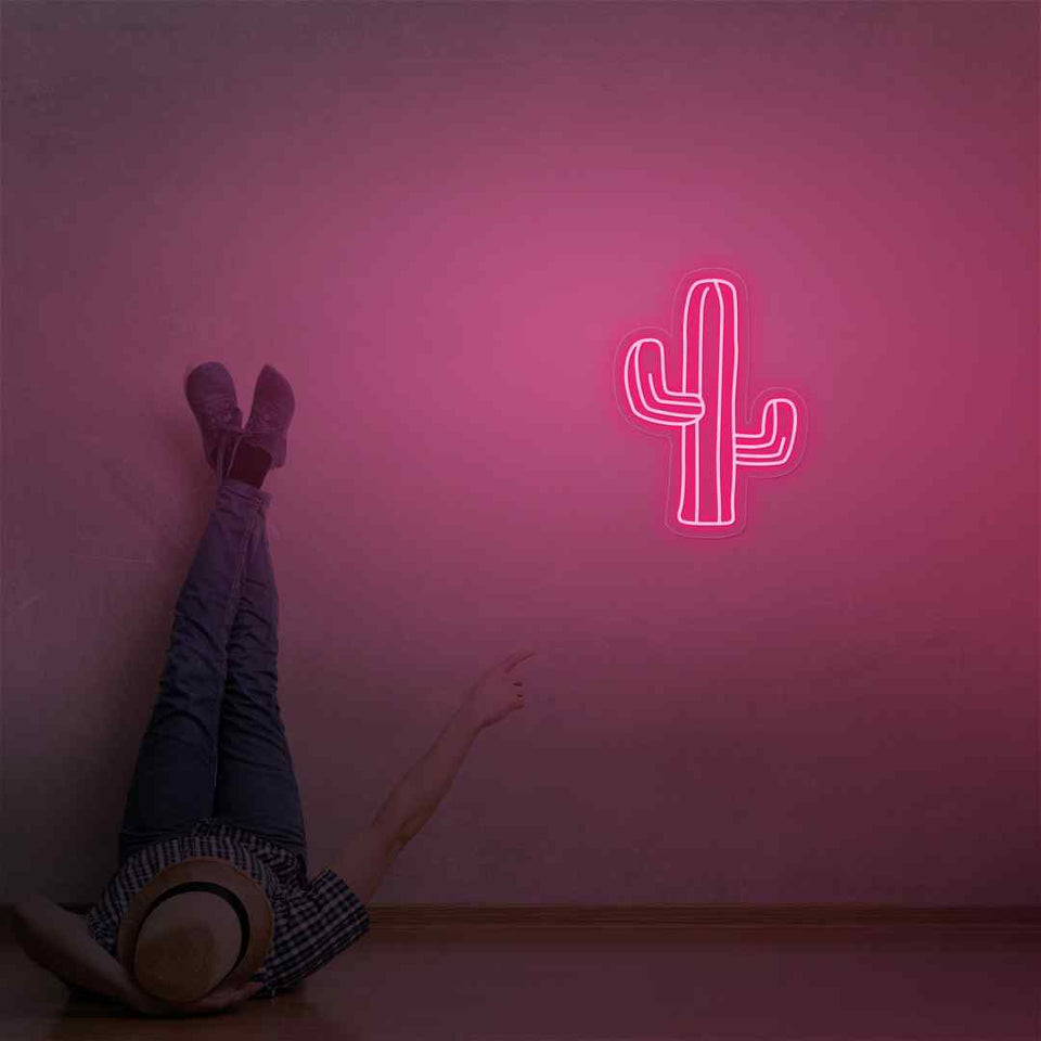 Cactus neon sign
