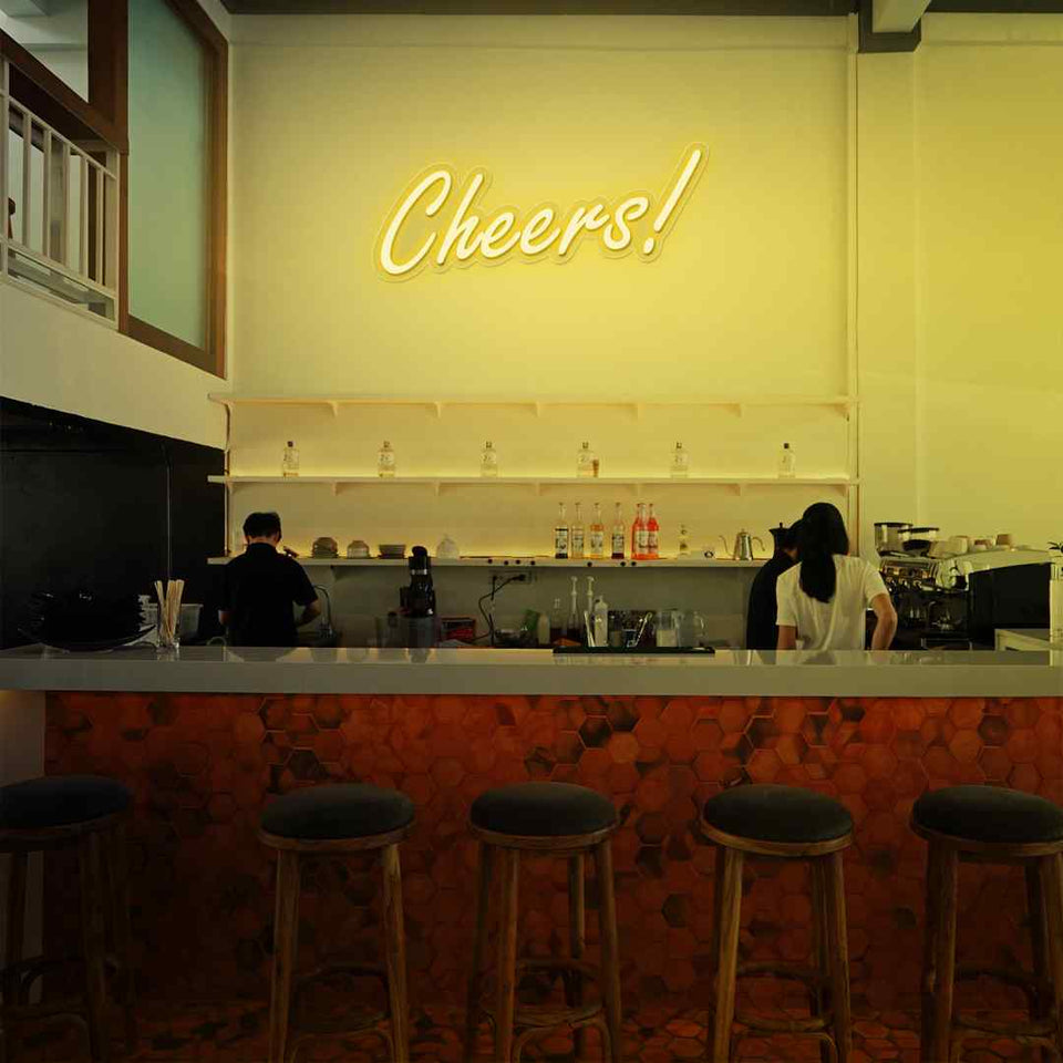 Cheers neon sign
