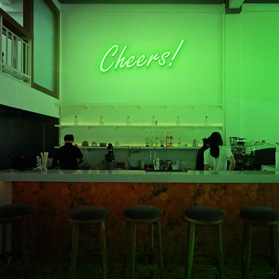 Cheers neon sign