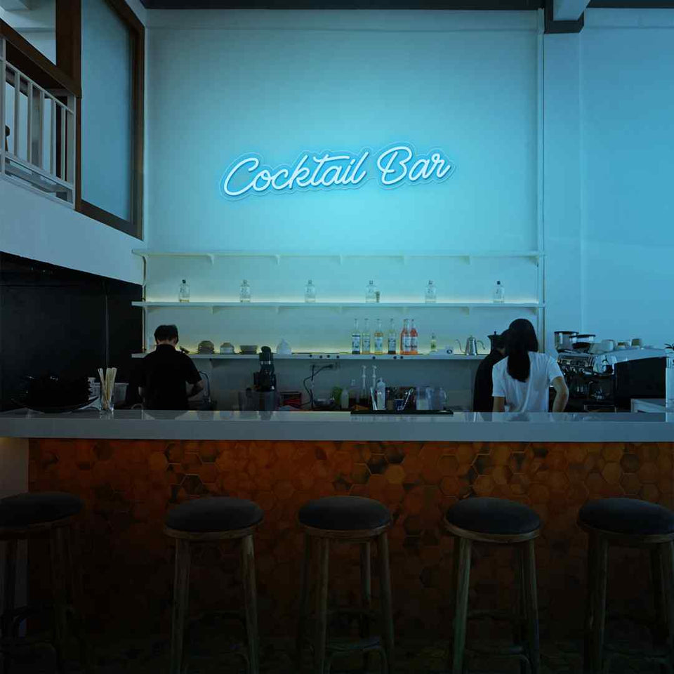 Cocktail bar neon sign
