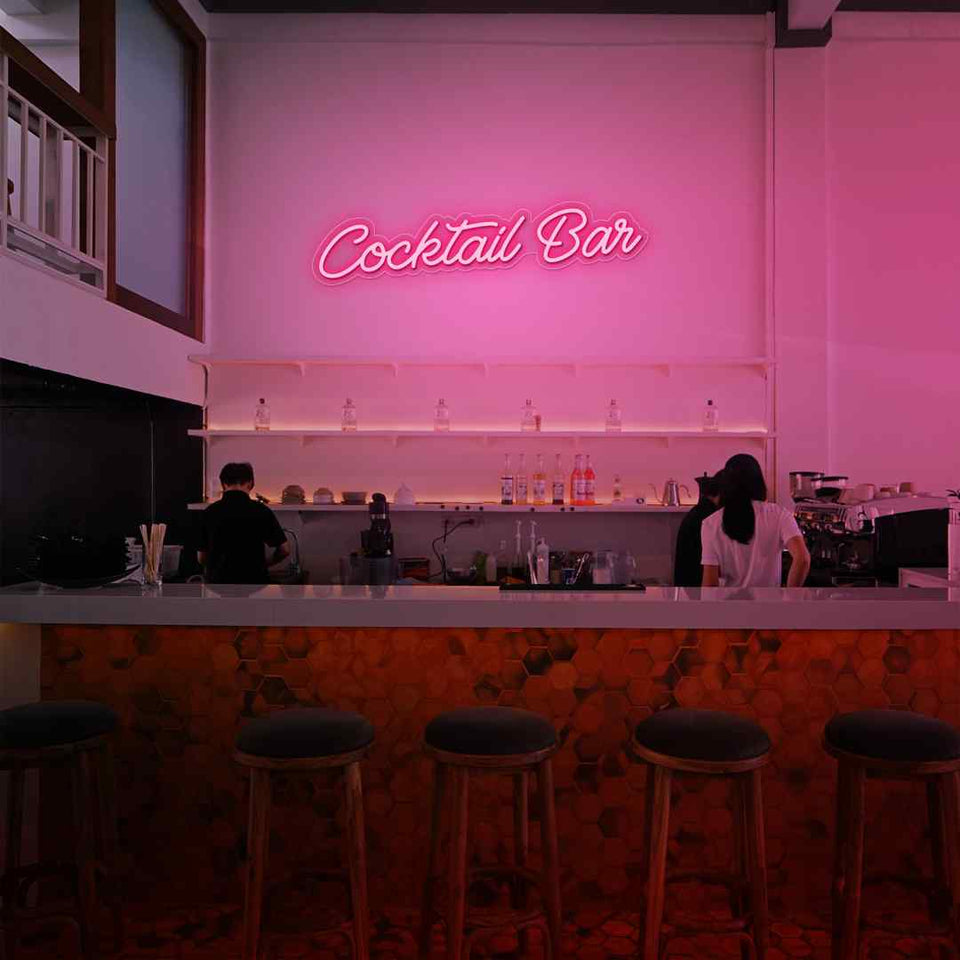 Cocktail bar neon sign