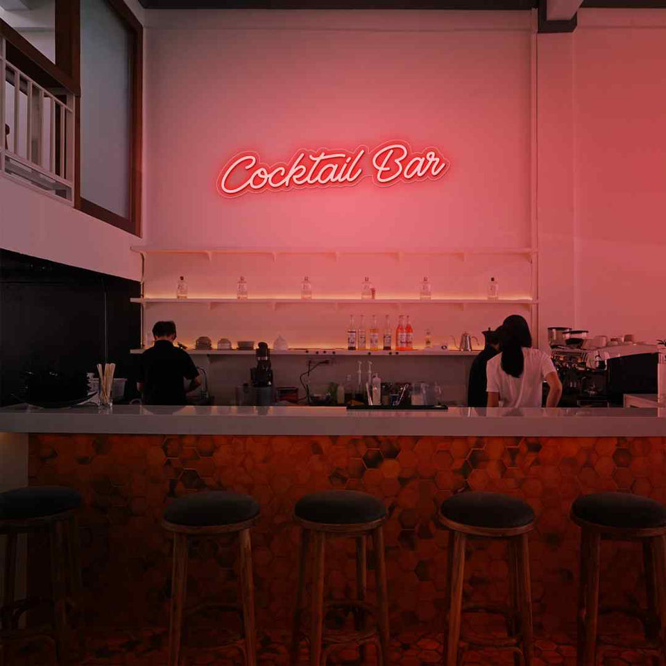 Cocktail bar neon sign