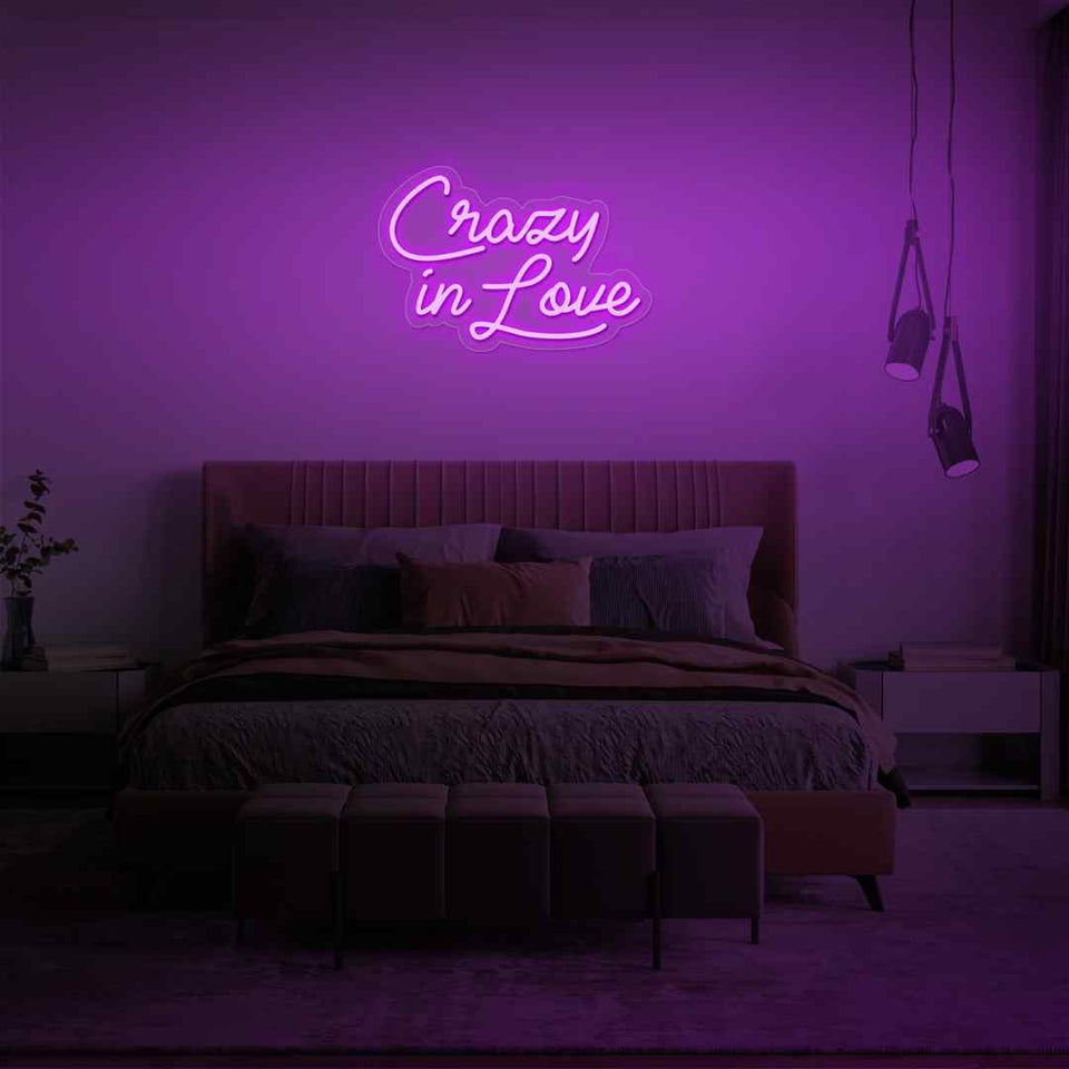 Crazy in love neon sign