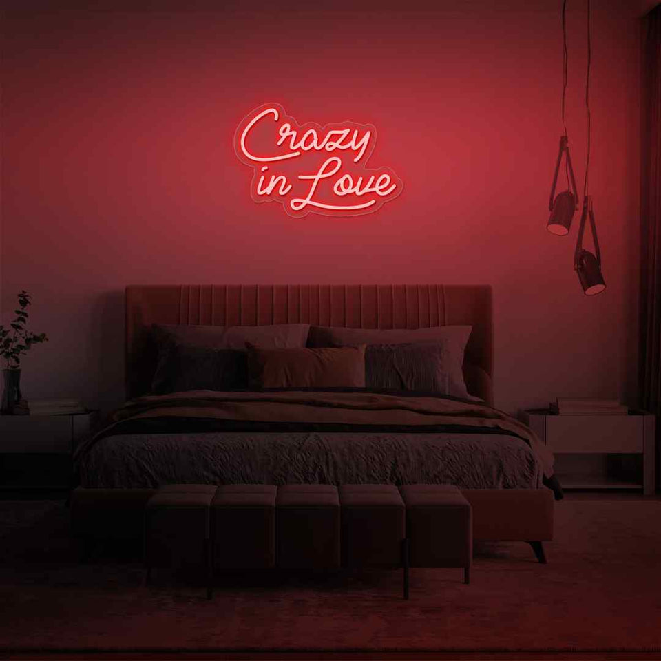 Crazy in love neon sign
