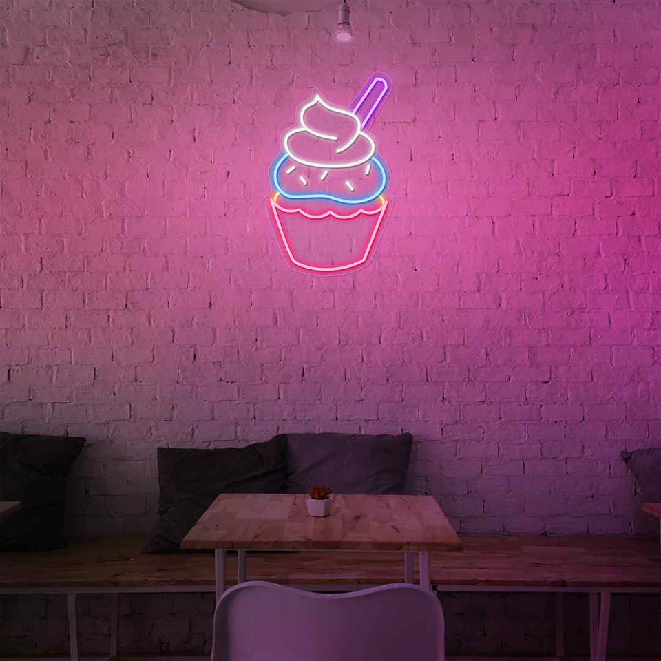 Cupcake neon sign