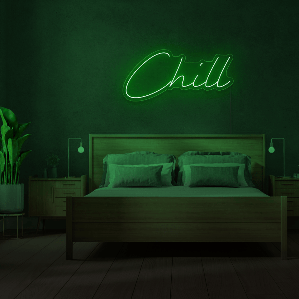 CHILL GREEN COLOR LED NEON SIGN