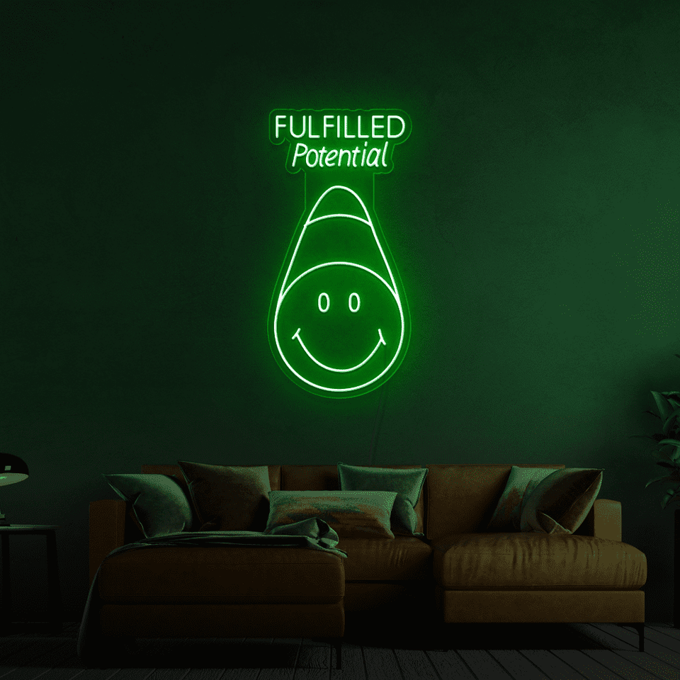 FULFILLED POTENTIAL WHITE COLOR LED NEON SIGN