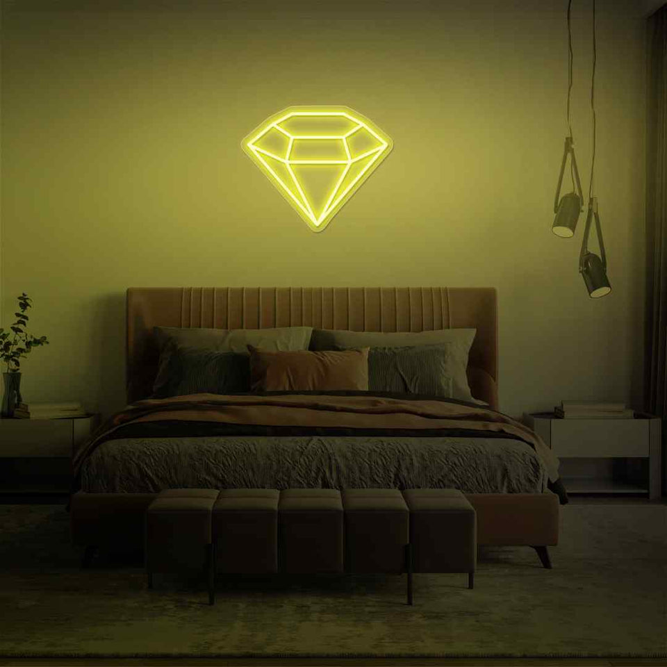 Diamond neon sign