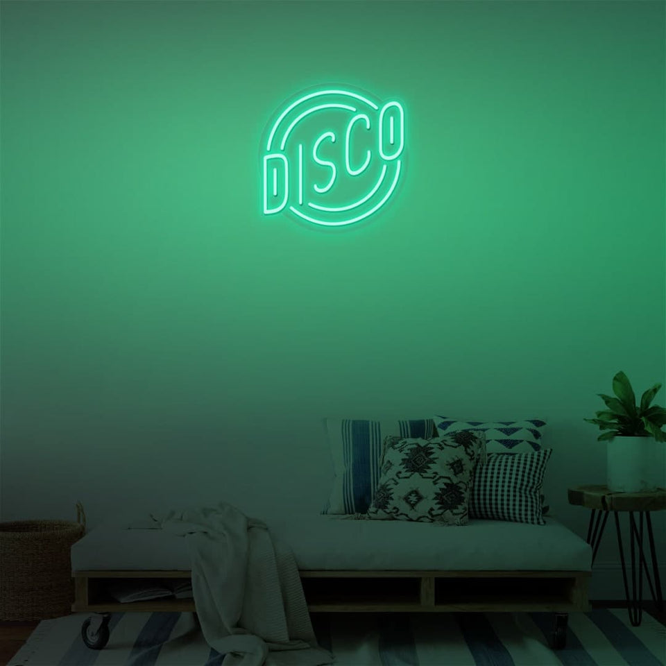 DISCO MINT GREEN COLOR NEON SIGN