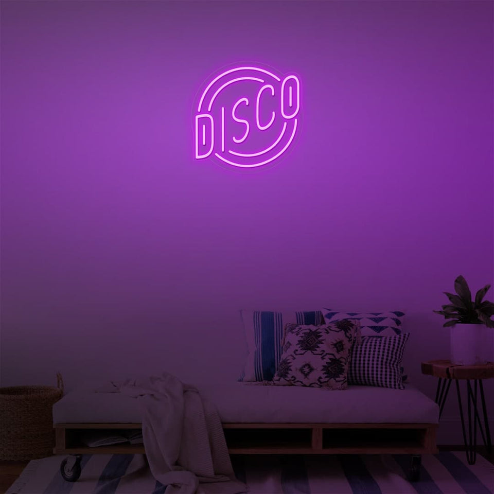 DISCO PURPLE COLOR NEON SIGN