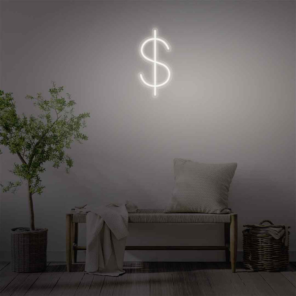 Dollar neon sign