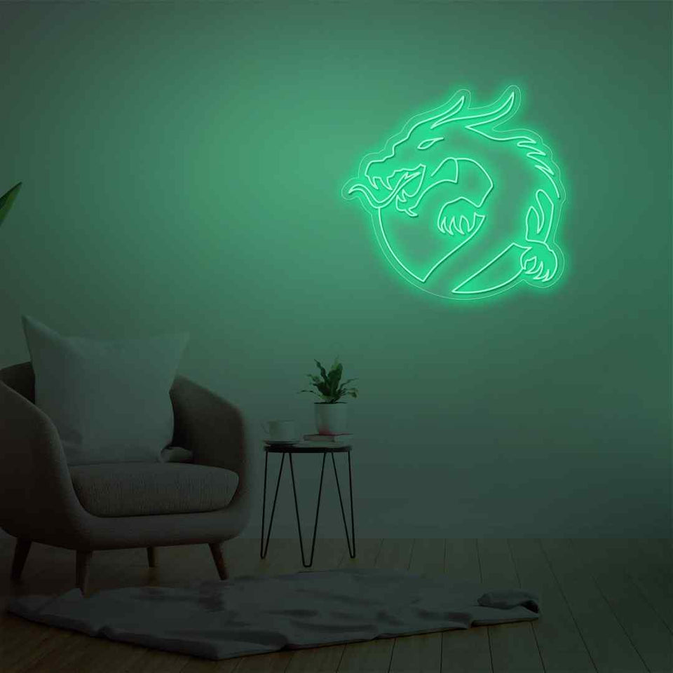 Dragon neon sign