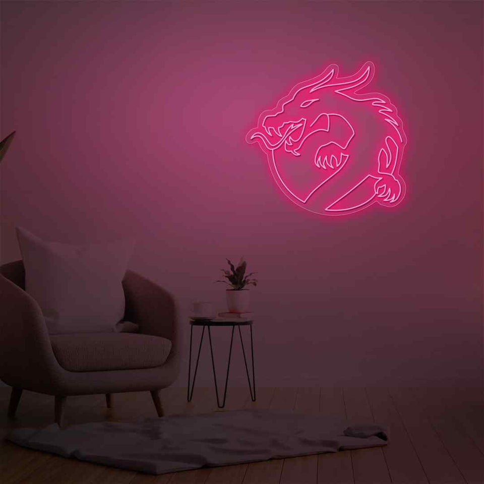 Dragon neon sign