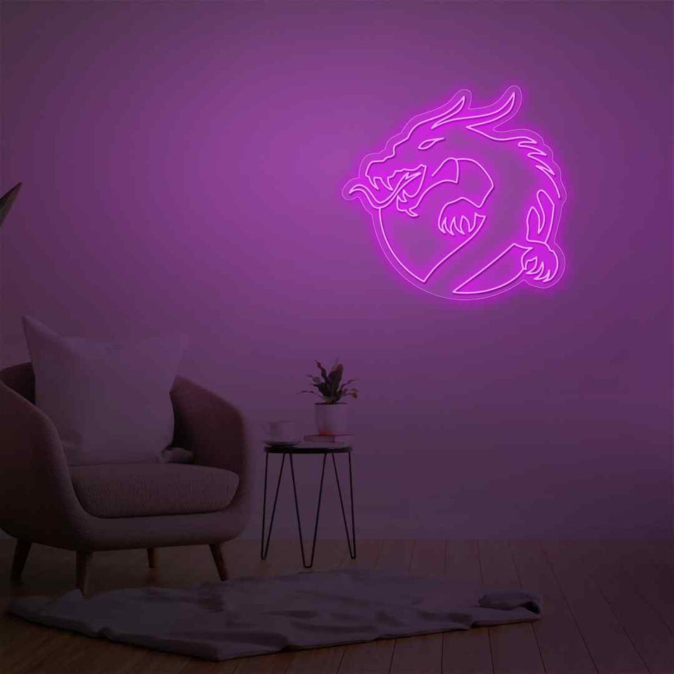 Dragon neon sign