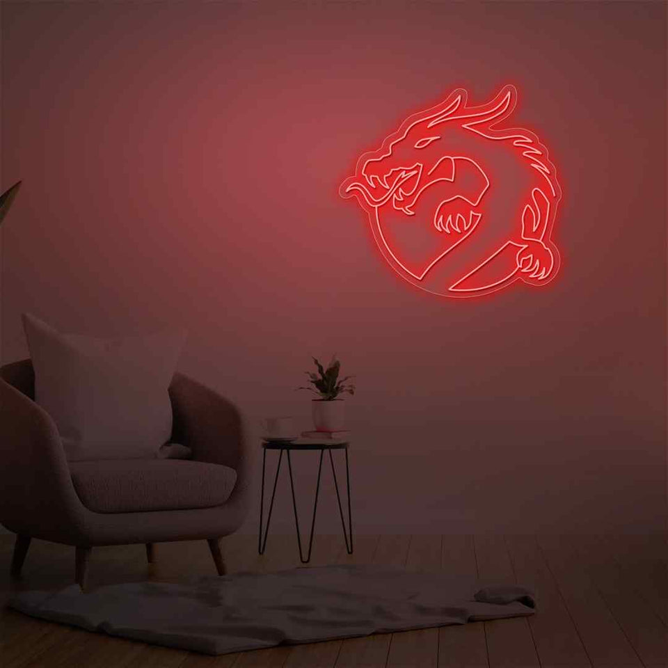 Dragon neon sign