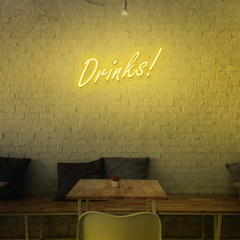 Drinks neon sign