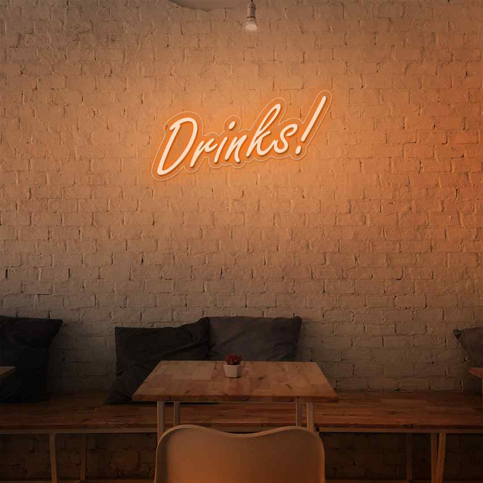 Drinks neon sign