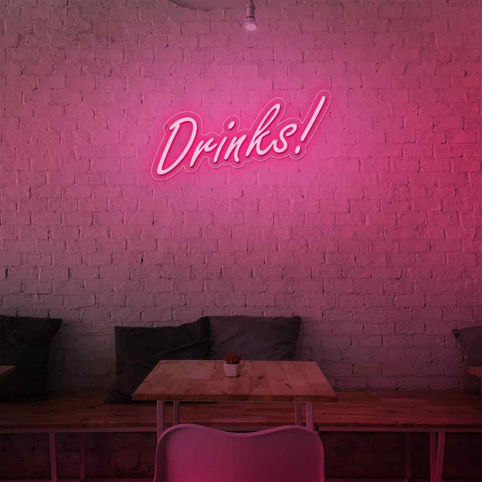 Drinks neon sign