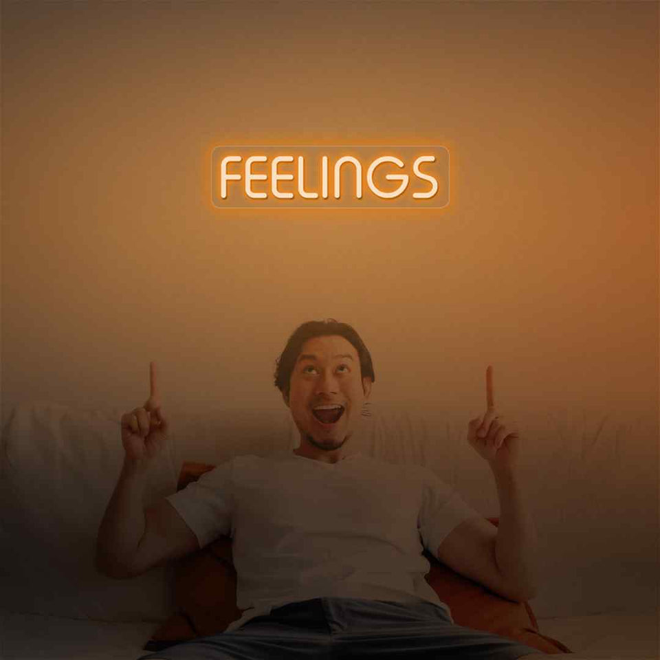 Feelings neon sign