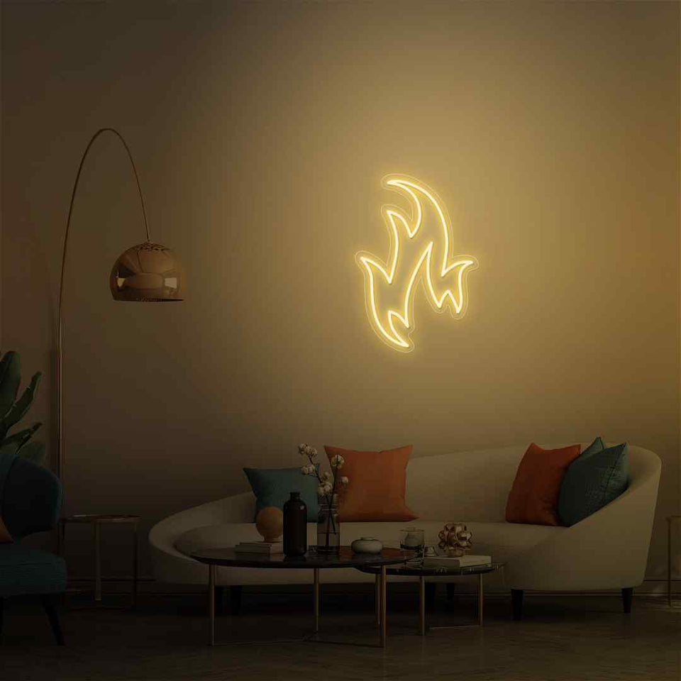 Fire neon sign