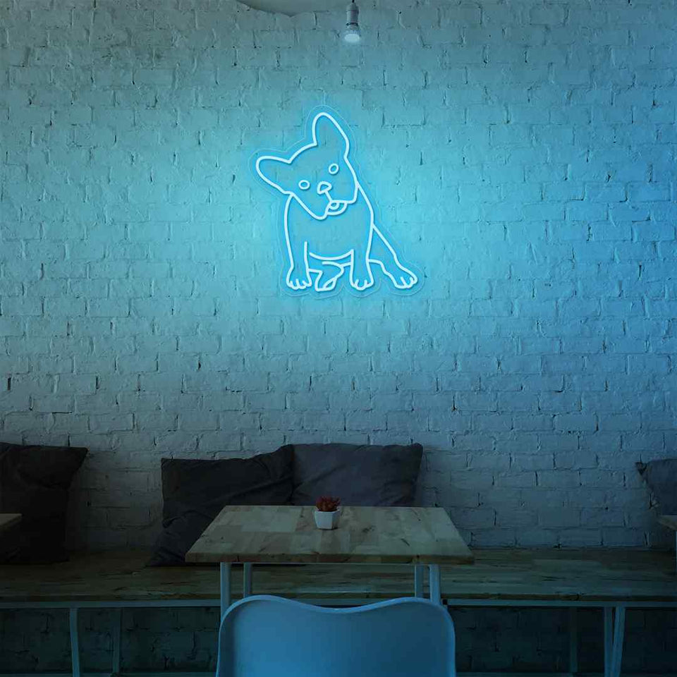 French bulldogs neon sign