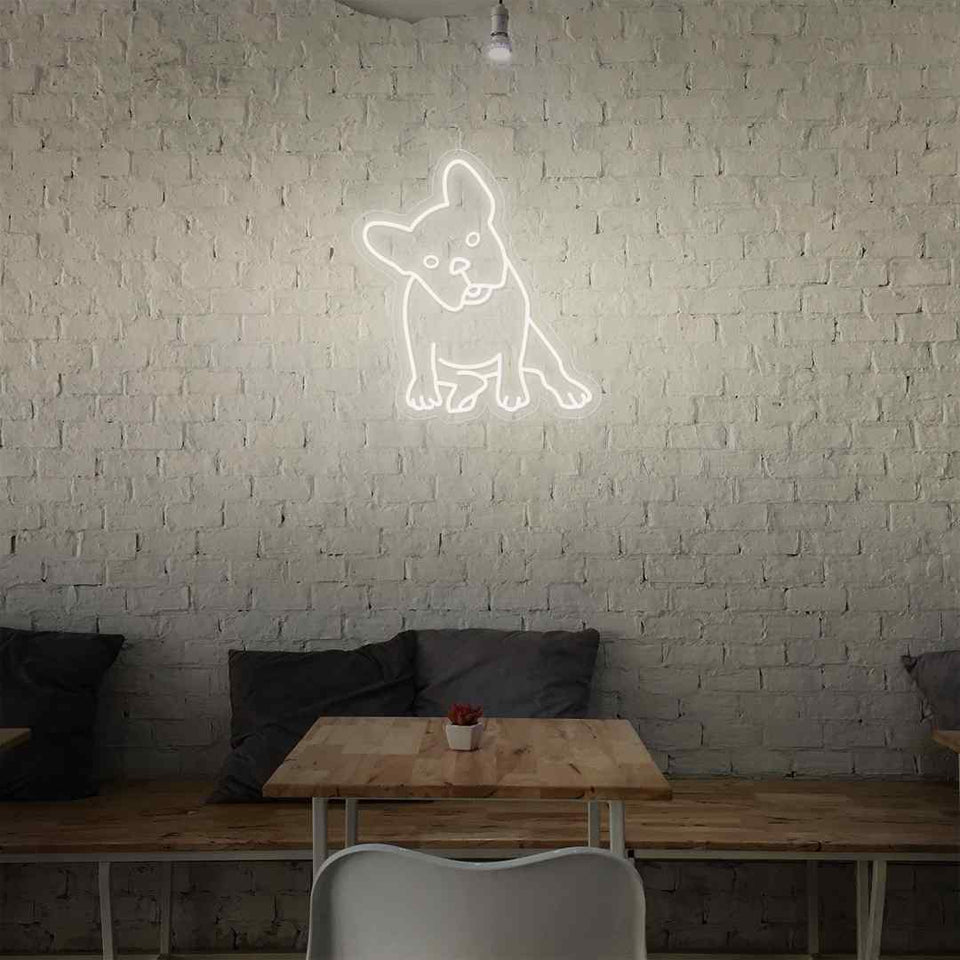 French bulldogs neon sign