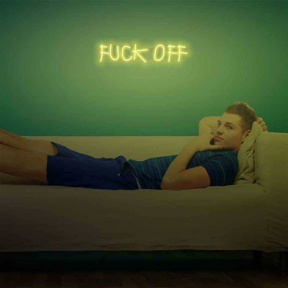 Fuck off neon sign