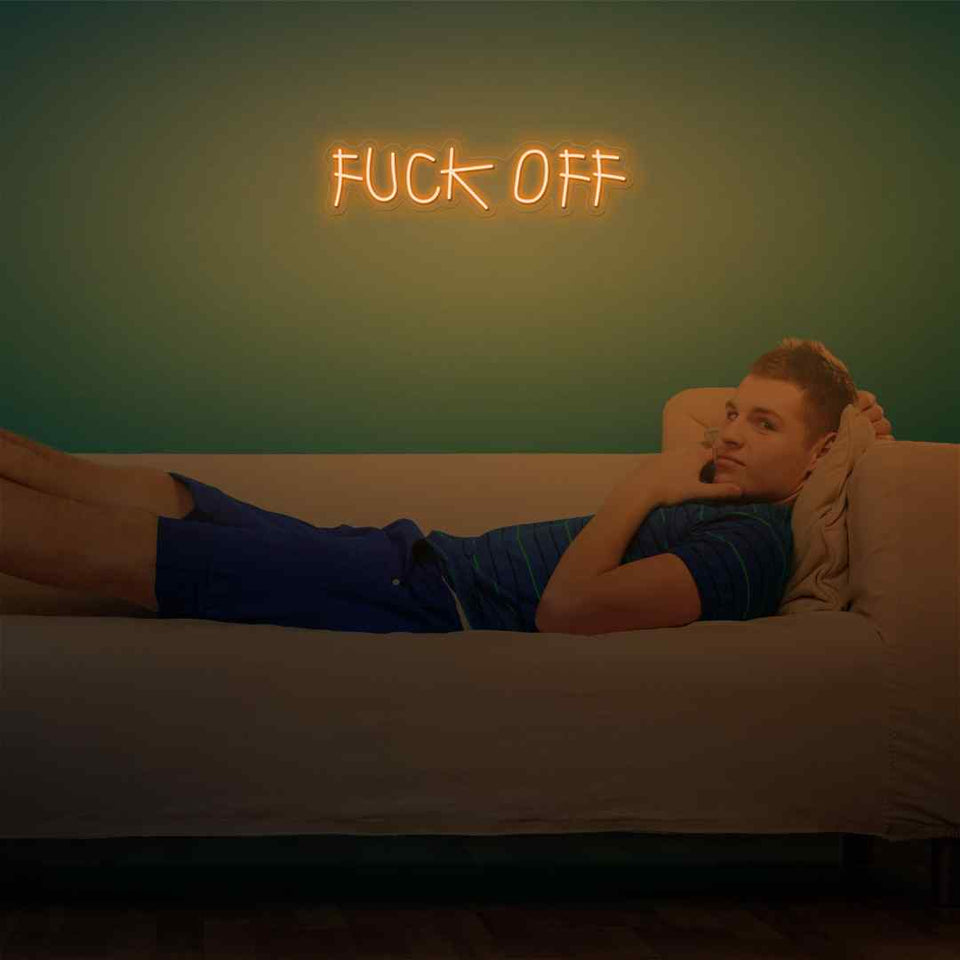 Fuck off neon sign