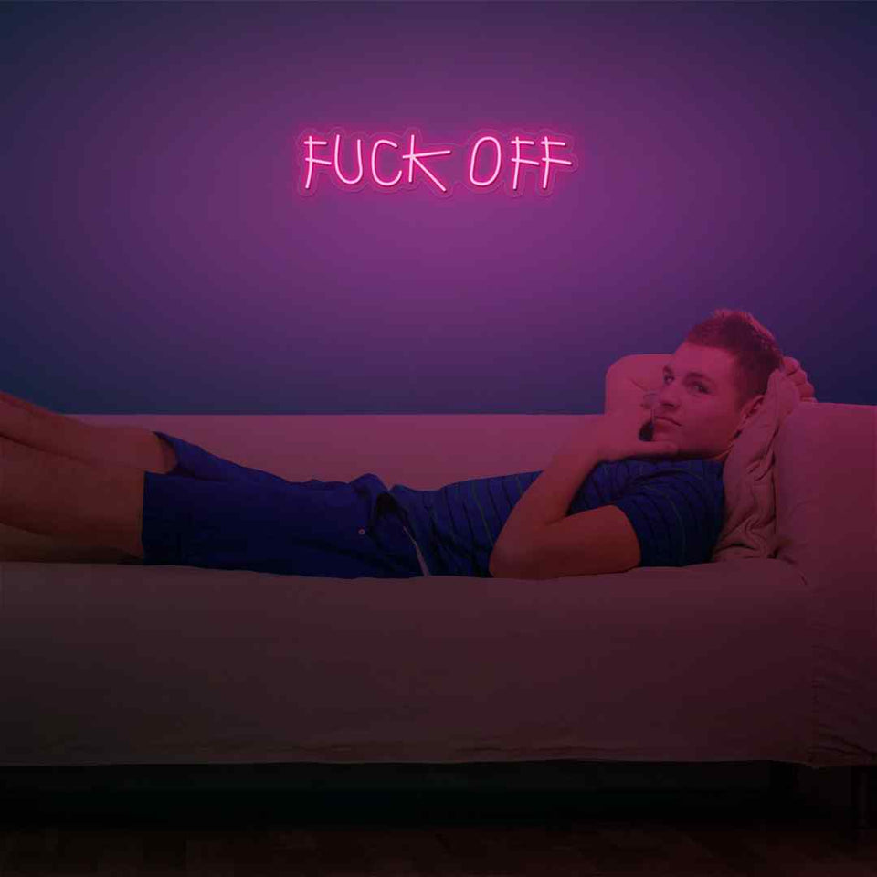 Fuck off neon sign