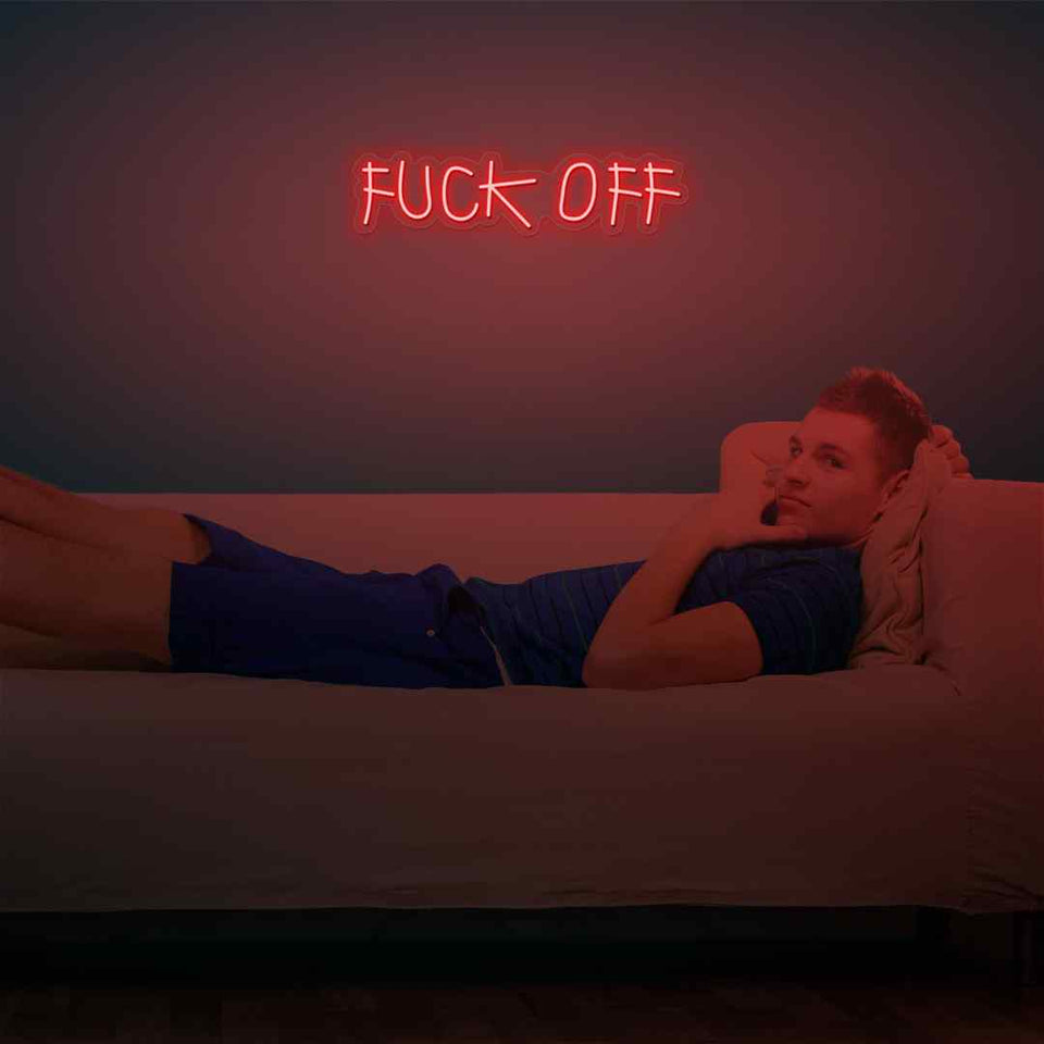 Fuck off neon sign